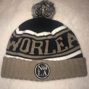 New Orleans Saints Beanie With Pom.